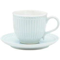 Tasse & Untertasse pale blue Alice
