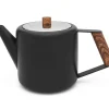 Teekanne Duet Boston 1,1L schw. matt Holz