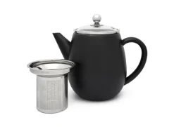 Teekanne Duet Eva 1,1L schwarz matt