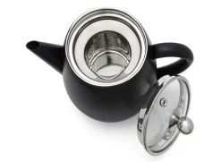 Teekanne Duet Eva 1,1L schwarz matt