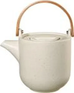 Teekanne mit Holzgriff, sencha 600ml