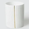 Teelichthalter ,,Plissiert " D.9cm H.11cm