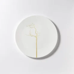 Teller flach 21 cm Golden Forest Fine Bone China