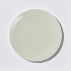 Teller flach 28 cm Pastell Khaki Fine Bone China