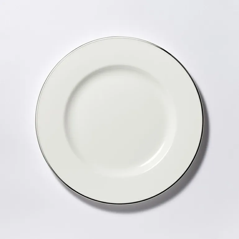 Teller flach 26,5 cm Platin Lane Classic Fine Bone