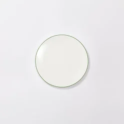 Teller flach 21 cm Simplicity Grün Fine Bone China