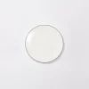 Teller flach 21 cm Simplicity Grau Fine Bone China