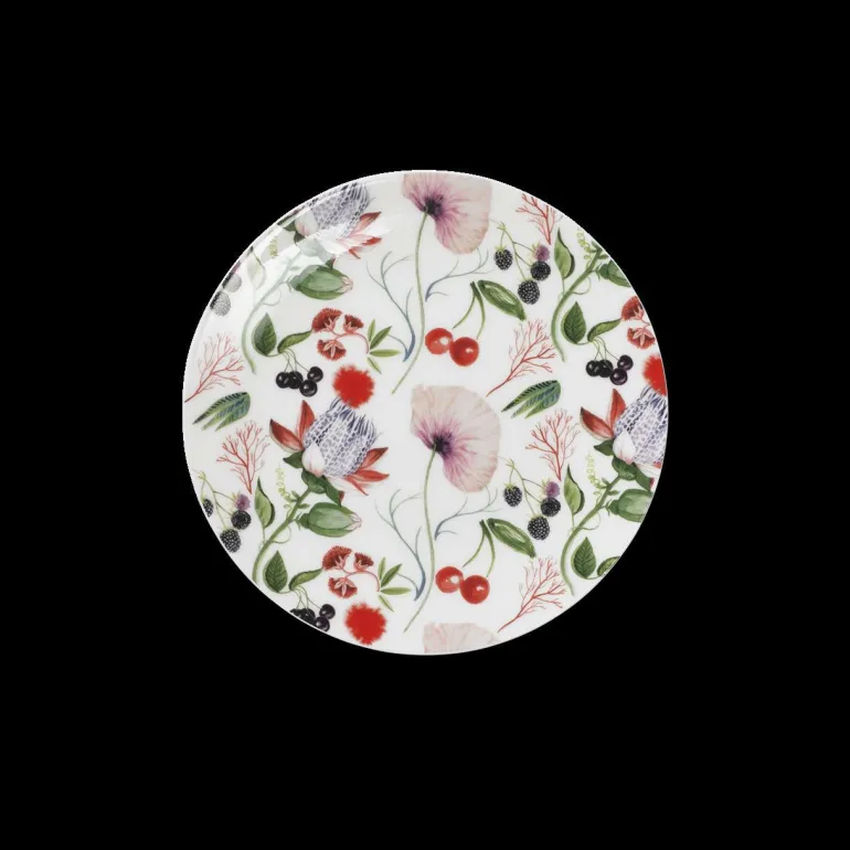 Teller flach 21 cm Wunderland Volldekor Fine Bone