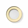 Teller flach Fahne 21 cm Gold Solid Color