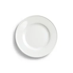 Teller flach Fahne 21 cm Weiss Solid Color