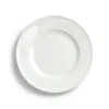 Teller flach Fahne 26 cm Weiss Solid Color