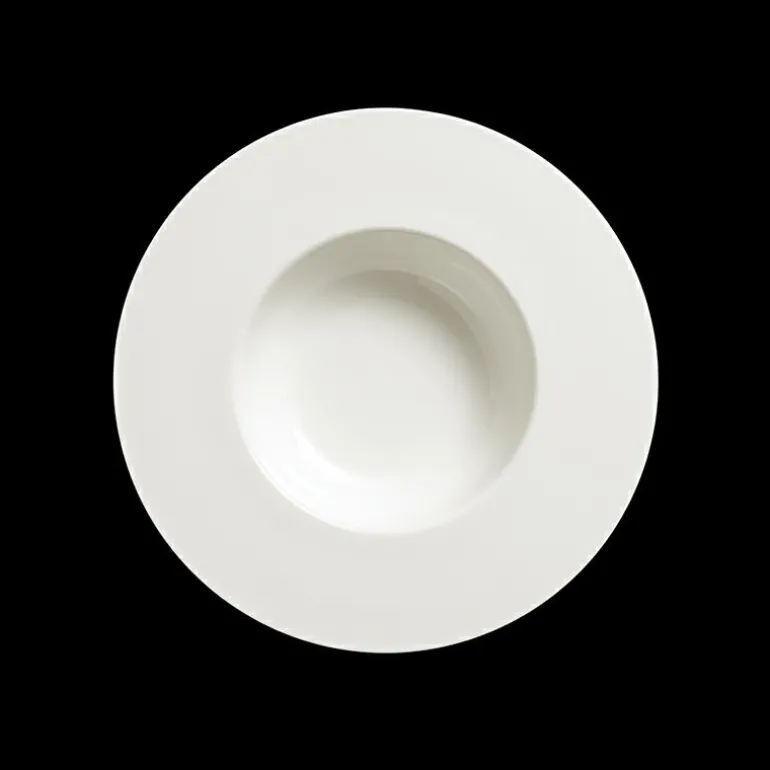 Teller tief breiter Rand 26 cm 0,40 l Pure Weiss F
