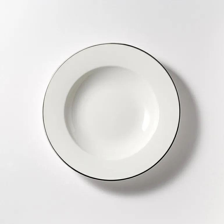 Teller tief 23 cm Platin Lane Classic Fine Bone Ch