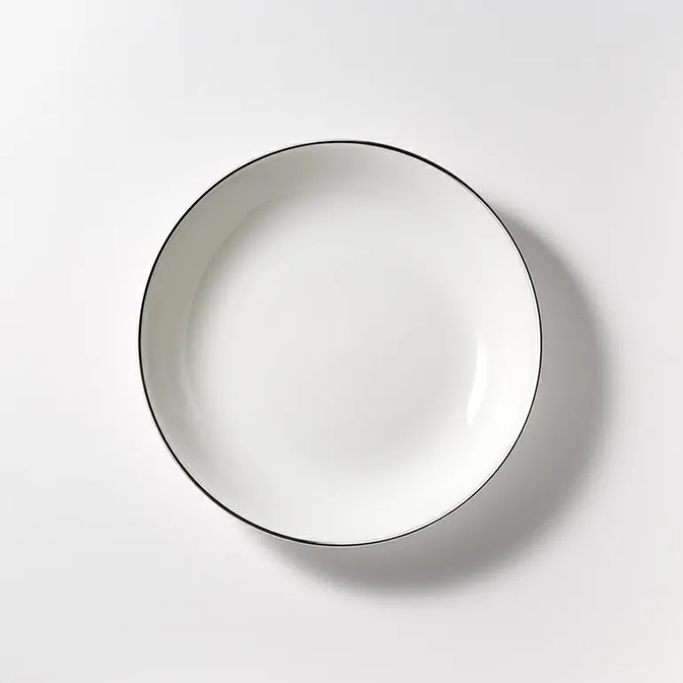 Teller tief 22,5 cm Platin Lane Pure Fine Bone Chi