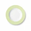 Teller tief Fahne 23 cm Fahne Pistazie Solid Color