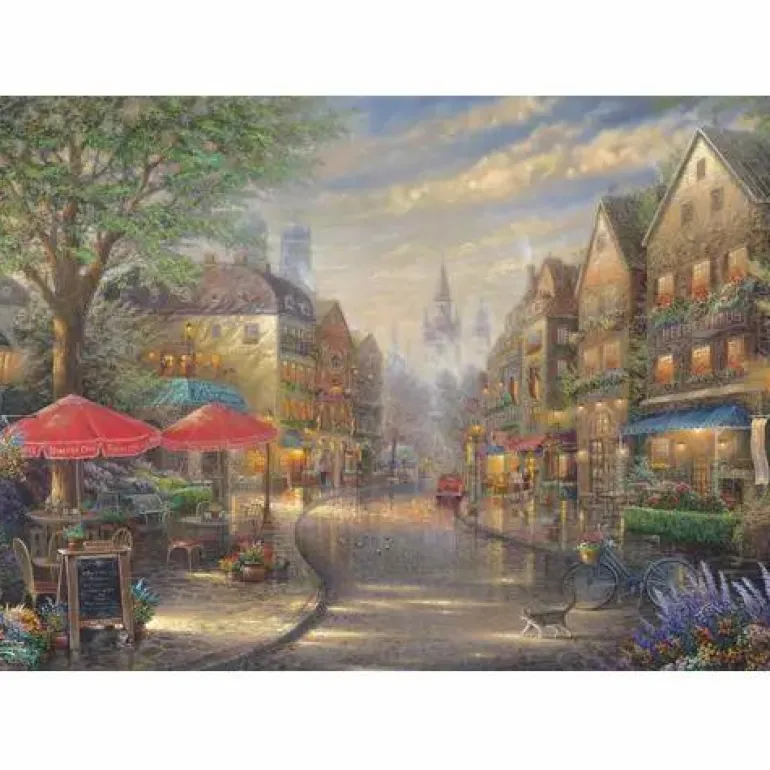 Thomas Kinkade: Café in München - Puzzle 1000 Teil