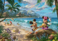 Thomas Kinkade: Mickey and Minnie in Hawaii - Puzz