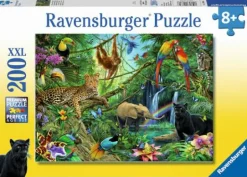 Tiere im Dschungel - Puzzle 200 Teile