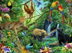 Tiere im Dschungel - Puzzle 200 Teile