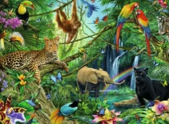 Tiere im Dschungel - Puzzle 200 Teile