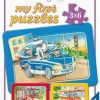 Tiere im Einsatz - Puzzle 3x6 Teile