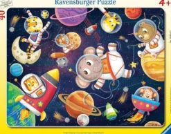 Tierische Astronauten - Rahmenpuzzle 30 Teile