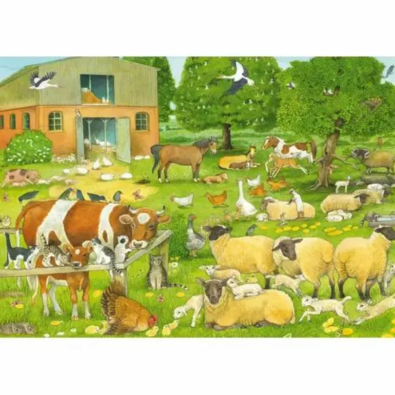Tierkinder Auf Dem Bauernhof 100 Teile