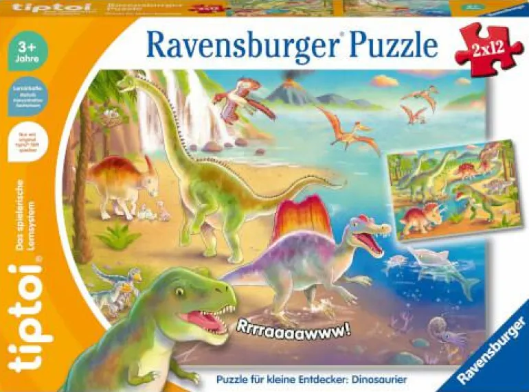 tiptoi® Puzzle: Dinosaurier 2x12 Teile