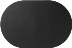 Tischset Oval, Black