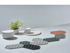 Topfuntersetzer Triangles Cool Grey