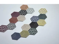 Topfuntersetzer Triangles Denim