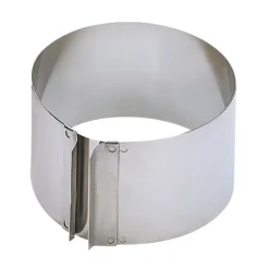 Tortenring Edelstahl mit Griffen 9cm