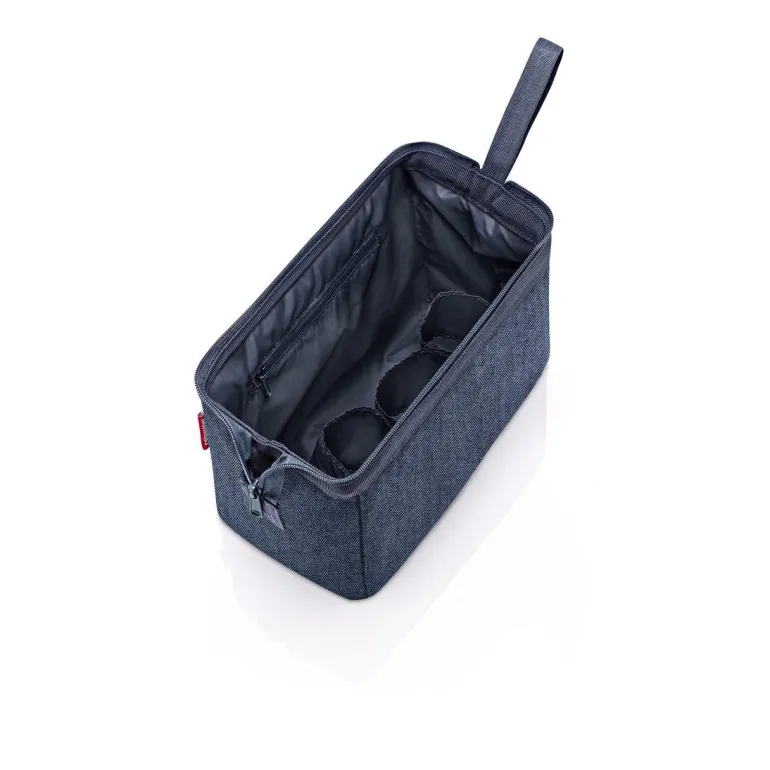 Travelcosmetic Herringbone Dark Blue Kosmetiktasch