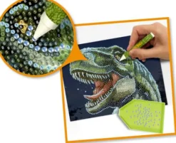 T-Rex World - Crystal Glow Pictures-Diamond Painti