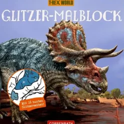 T-Rex World - Glitzer-Malblock