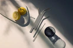 Trinkhalm-Set Baric Cromargan® 6-teilig mit Reinig