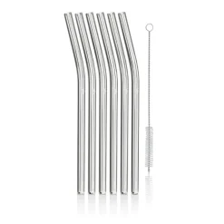 Trinkhalm-Set Baric Glas 6-teilig mit Reinigungsbü
