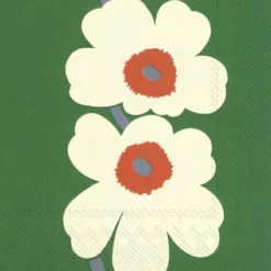 UNIKKO 60TH ANNIVERSARY Green Lunch-Servietten L10