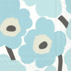 Unikko Turquoise Lunch-Servietten L 552642