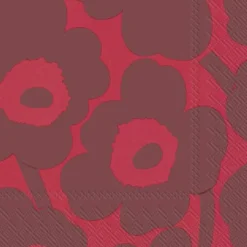 UNIKKO Red Red Lunch-Servietten L 552619