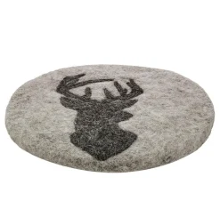 Untersetzer schwarz LANA Hirsch