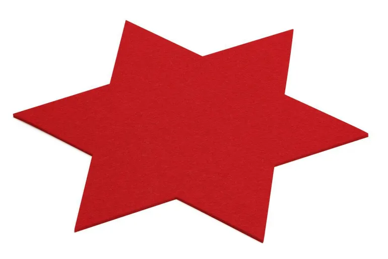 Untersetzer Stern 45cm Rot 11