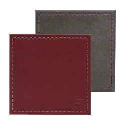 Untersetzer Burgund/Anthrazit 4er Set 10x10cm