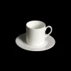 Untertasse 0,10 l zylindrisch flach Weiss Fine Bon