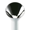 Vase, 33 cm, Fondale / Weiß matt-Platin