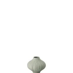 Vase, 8 cm, Plissee / Lava
