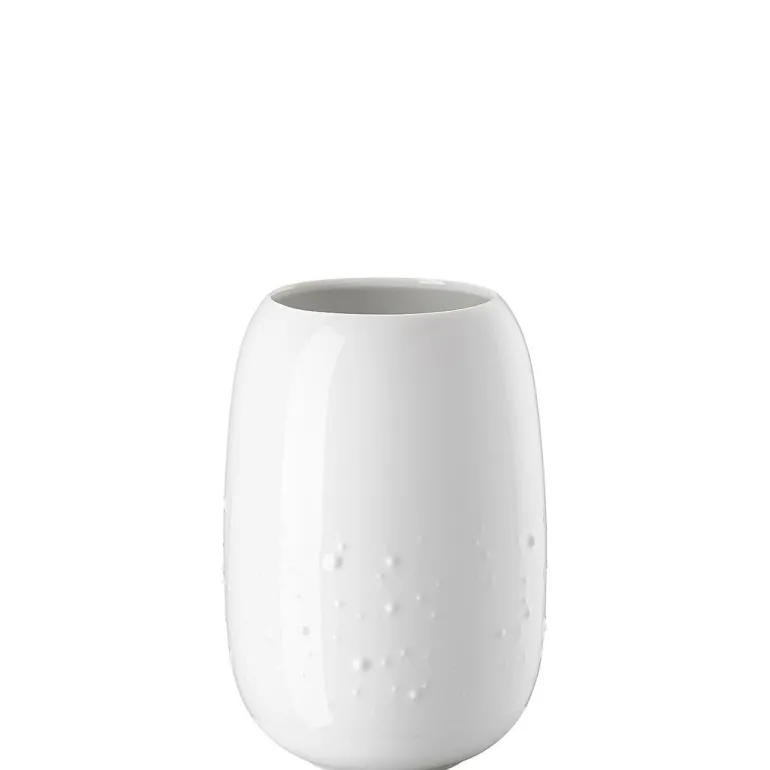 Vase, 20 cm, Vesi Droplets / weiß