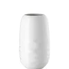 Vase, 25 cm, Vesi Wavelets / weiß