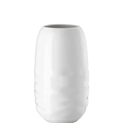 Vase, 25 cm, Vesi Wavelets / weiß