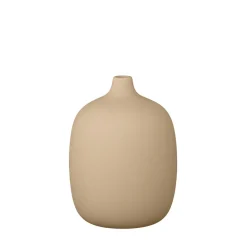 Vase -CEOLA- Farbe Amber Brown Höhe 19 Cm